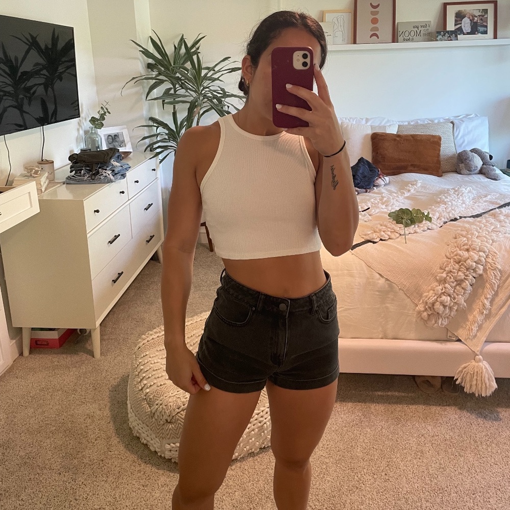 Kendall & Kylie Black Denim Shorts